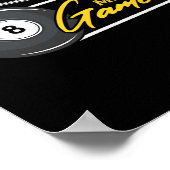 Het is Mind Game Pool Snooker biljartspeler Poster (Hoek)