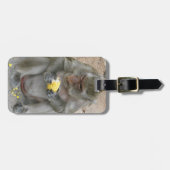 Het is Mine! .. Wild Thai Macaque Monkey Bagagelabel (Voorkant horizontaal)