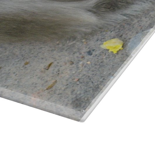 Het is Mine! .. Wild Thai Macaque Monkey Snijplank (Hoek)