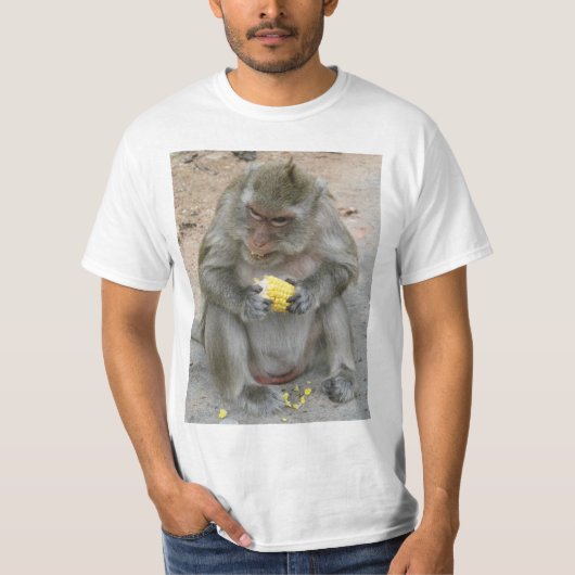 Het is Mine! .. Wild Thai Macaque Monkey T-shirt (Voorkant)