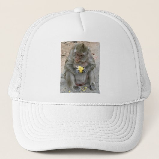 Het is Mine! .. Wild Thai Macaque Monkey Trucker Pet (Voorkant)