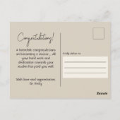 Het is Miss Mrs Dr. Eigenlijk grappig Afstuderen Briefkaart (Achterkant)