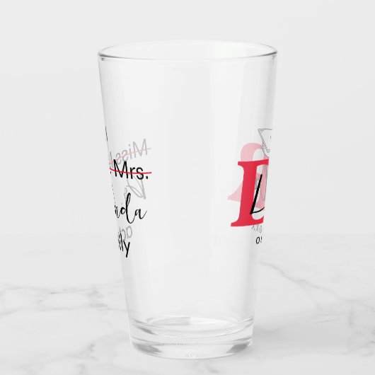 Het is Miss Mrs Dr. Eigenlijk Phd Afstuderen. Glas (Links)