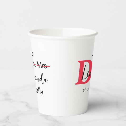 Het is Miss Mrs Dr. Eigenlijk Phd Afstuderen. Papieren Bekers (Links)