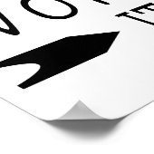 Het is misschien niet gemakkelijk, maar het zal we poster (Hoek)