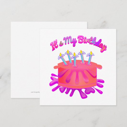 Het is m'n uitnodiging voor 't overdag. (Voorkant / Achterkant)