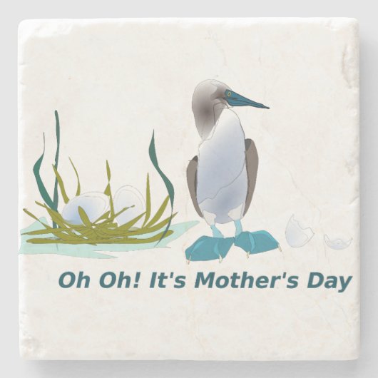 Het is Moederdag Stenen Onderzetter (Voorkant)