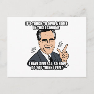 het is moeilijk om een thuis in deze economie te b briefkaart