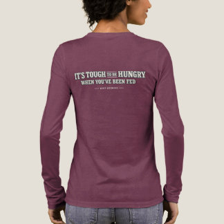 Het is moeilijk om honger te hebben als je gevoed Tri-Blend shirt