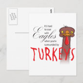 Het is moeilijk om met adelaars te slikken... briefkaart (Voorkant / Achterkant)