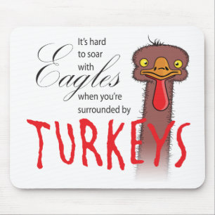 Het is moeilijk om met adelaars te slikken... muismat