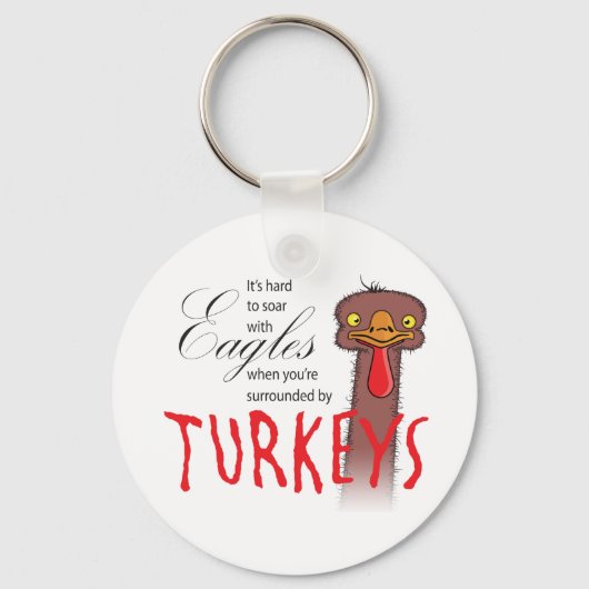 Het is moeilijk om met adelaars te slikken... sleutelhanger (Voorkant)