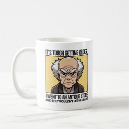 Het is moeilijk om ouder te worden. koffiemok