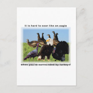 Het is moeilijk om te zweven als een adelaar citaa briefkaart