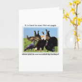 Het is moeilijk om te zweven als een adelaar citaa kaart (Gele Bloem)