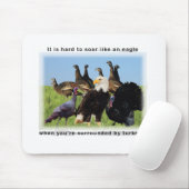 Het is moeilijk om te zweven als een adelaar citaa muismat (Met muis)