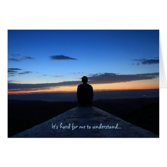 "Het is moeilijk te begrijpen" Relatie Breakup (Voorkant Horizontaal)