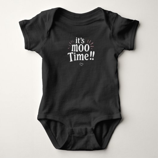 het is Moo Tijd Eid Adha Baby eerste Eid Romper (Voorkant)