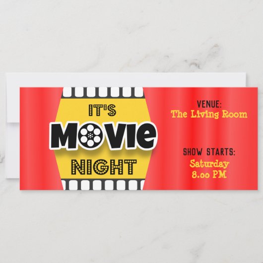 Het is Movie Night Kaart (Voorkant)
