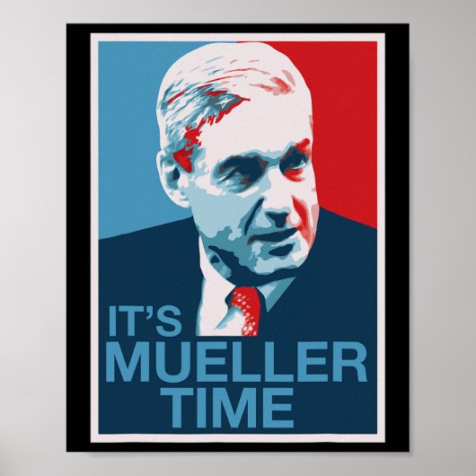 Het is Mueller Tijd T-shirt  Poster (Voorkant)