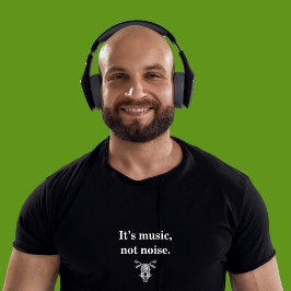Het is Music, Not Noise motorfiets t-shirt