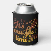 Het is muziektijd, gouden gitaar musical blikjeskoeler (Blikje Achterkant)