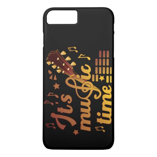 Het is muziektijd, gouden gitaar musical Case-Mate iPhone case (Achterkant)