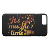Het is muziektijd, gouden gitaar musical Case-Mate iPhone case (Achterkant (Horizontaal))