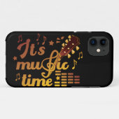 Het is muziektijd, gouden gitaar musical Case-Mate iPhone case (Achterkant (horizontaal))