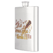 Het is muziektijd, gouden gitaar musical flacon (Links)