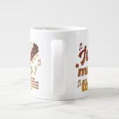 Het is muziektijd, gouden gitaar musical grote koffiekop (Achterkant)