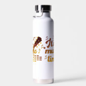 Het is muziektijd, gouden gitaar musical waterfles (Rechts)