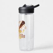 Het is muziektijd, gouden gitaar musical waterfles (Links)