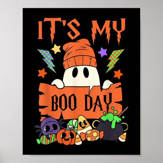 Het is My Boo Day Booday Kinder Schattigee Ghost B Poster (Voorkant)