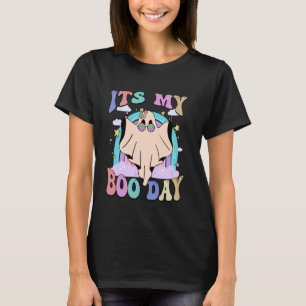 Het is My Boo Day Leuke Ghost Halloween Verjaardag T-shirt