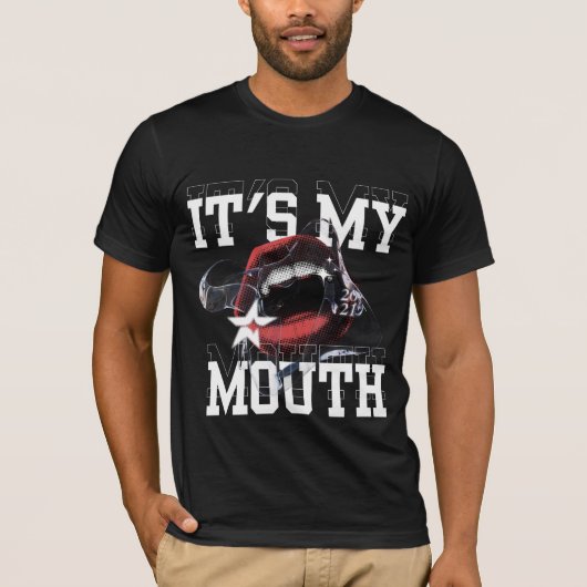 Het is My Mouth Bold Graphic T-shirt (Voorkant)