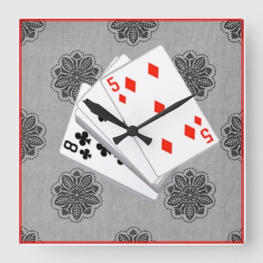 Het is 'n vent die klokklok is. vierkante klok (Voorkant)