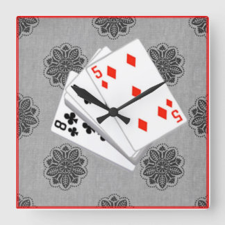 Het is 'n vent die klokklok is. vierkante klok