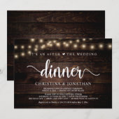 Het is na het bruilofts diner, weglopen kaart (Voorkant / Achterkant)