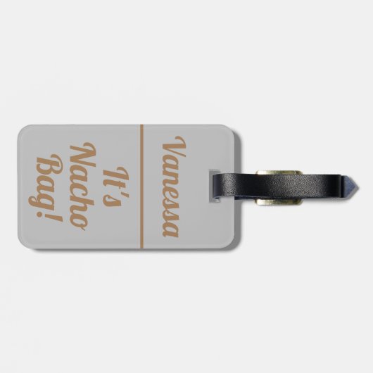 Het is Nacho Bag. | Financiering Bagagelabel (Achterkant horizontaal)