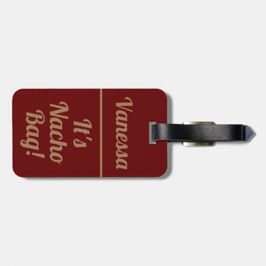 Het is Nacho Bag. | Financiering Bagagelabel (Achterkant horizontaal)