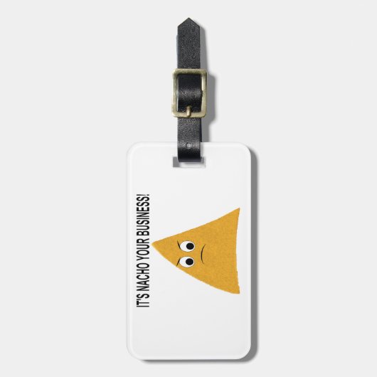 Het is Nacho Your Business Bagagelabel (Voorkant verticaal)