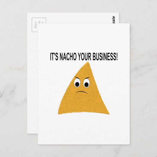 Het is Nacho Your Business Briefkaart (Voorkant / Achterkant)