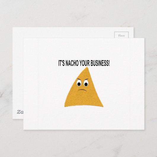 Het is Nacho Your Business Briefkaart (Voorkant / Achterkant)
