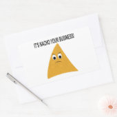Het is Nacho Your Business Rechthoekige Sticker (Envelop)