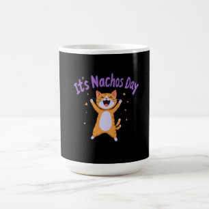 Het is Nacho's Day Schattigee Cat Humor voor katte Koffiemok