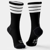 Het is Nap Time Black Crew-Sokken Sokken (Gebogen)