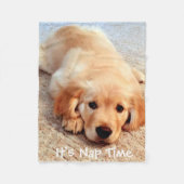 Het is Nap Time Fleece Deken (Voorkant)