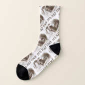 Het is Nap Time Slaping Red King Wonderland Sokken (Links - buitenkant)