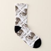 Het is Nap Time Slaping Red King Wonderland Sokken (Links binnenkant)